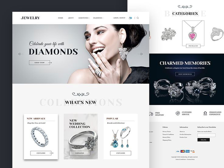 Jewelry store website design blog 2 - منو آنلاین