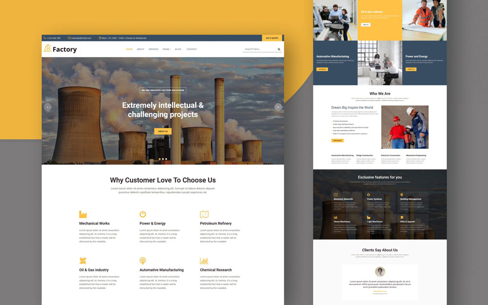 Tile factory website design blog 3 - منو آنلاین