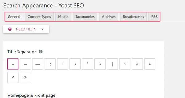 Search Appearance - 0 تا 100 آموزش افزونه Yoast SEO