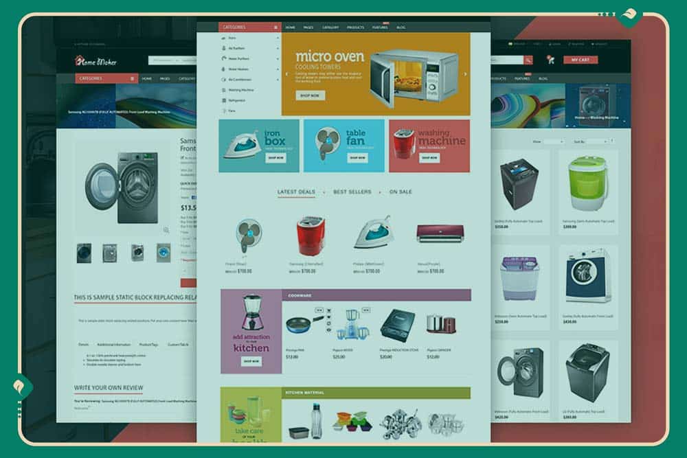طراحی سایت لوازم خانگی بندرعباس