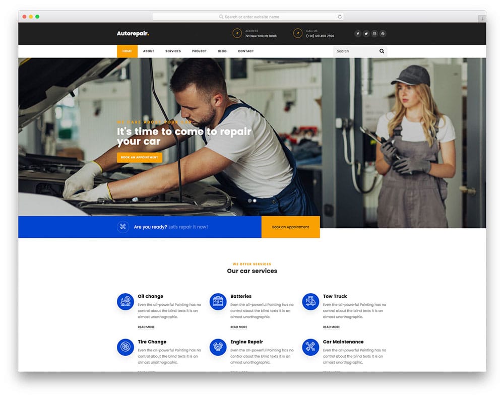 Car repair shop website design blog 1 | ماجرا | Majara