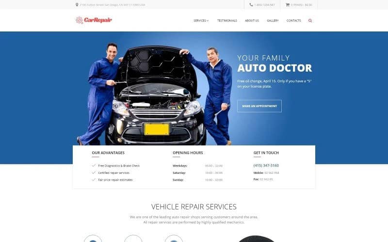 Car repair shop website design blog 5 | ماجرا | Majara