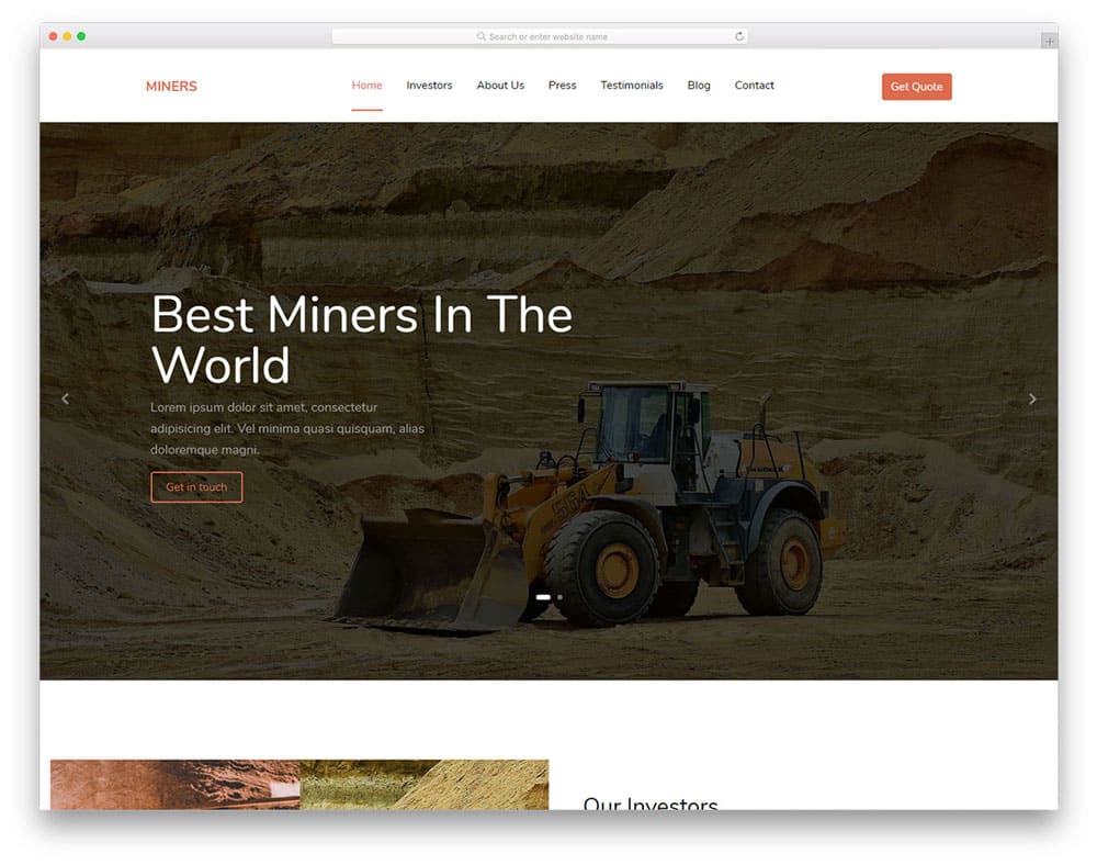 Mining website design blog 1 | ماجرا | Majara