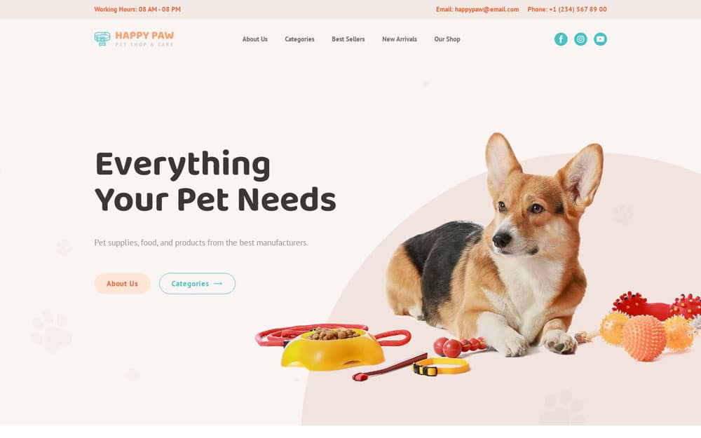 Pet Shop Website Design blog 1 | ماجرا | Majara