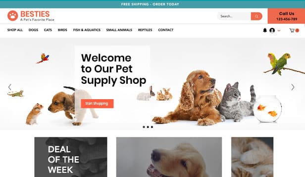 Pet Shop Website Design blog 3 | ماجرا | Majara