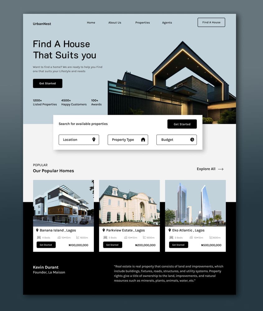 Real estate website design blog 3 | ماجرا | Majara