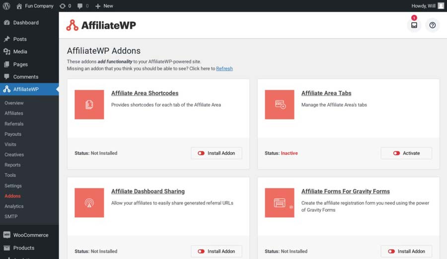 Initial installation and setup of the AffiliateWP plugin | ماجرا | Majara