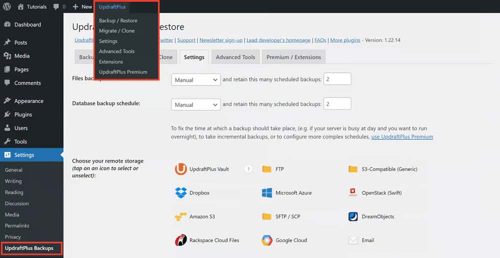 Step by step tutorial on setting up automatic UpdraftPlus backups | ماجرا | Majara